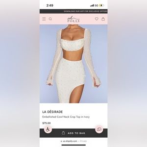 Oh polly white pearl set